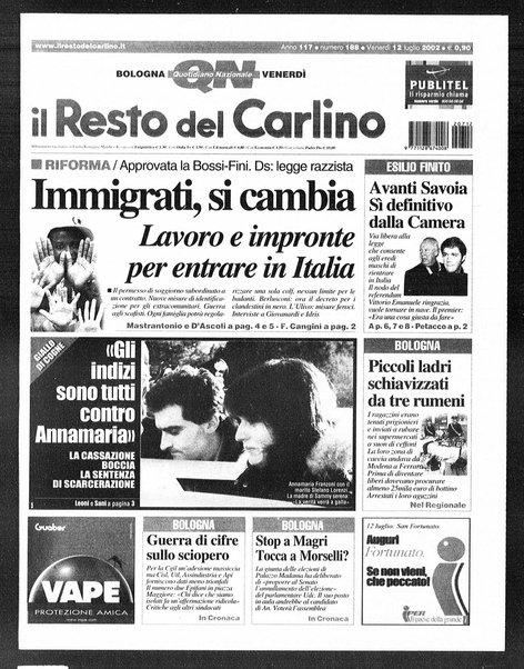 Il Resto del Carlino : giornale dell'Emilia